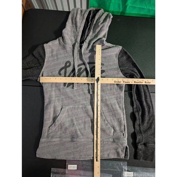 VANS Men’s Gray Color Block Pullover Lightweight Sweater Hoodie Size Small - Picture 5 of 5